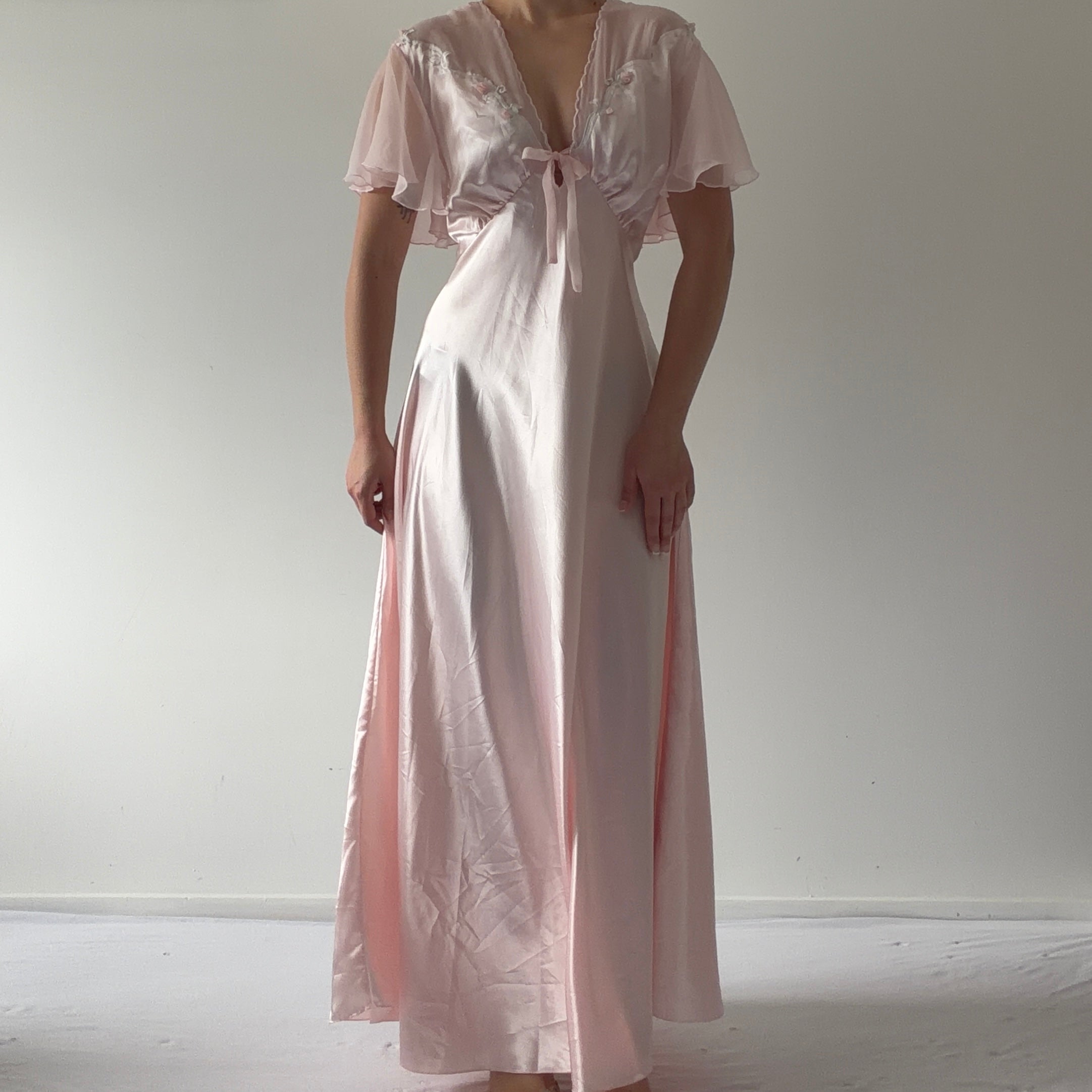 Victoria's Secret Gold Label Satin Maxi | M