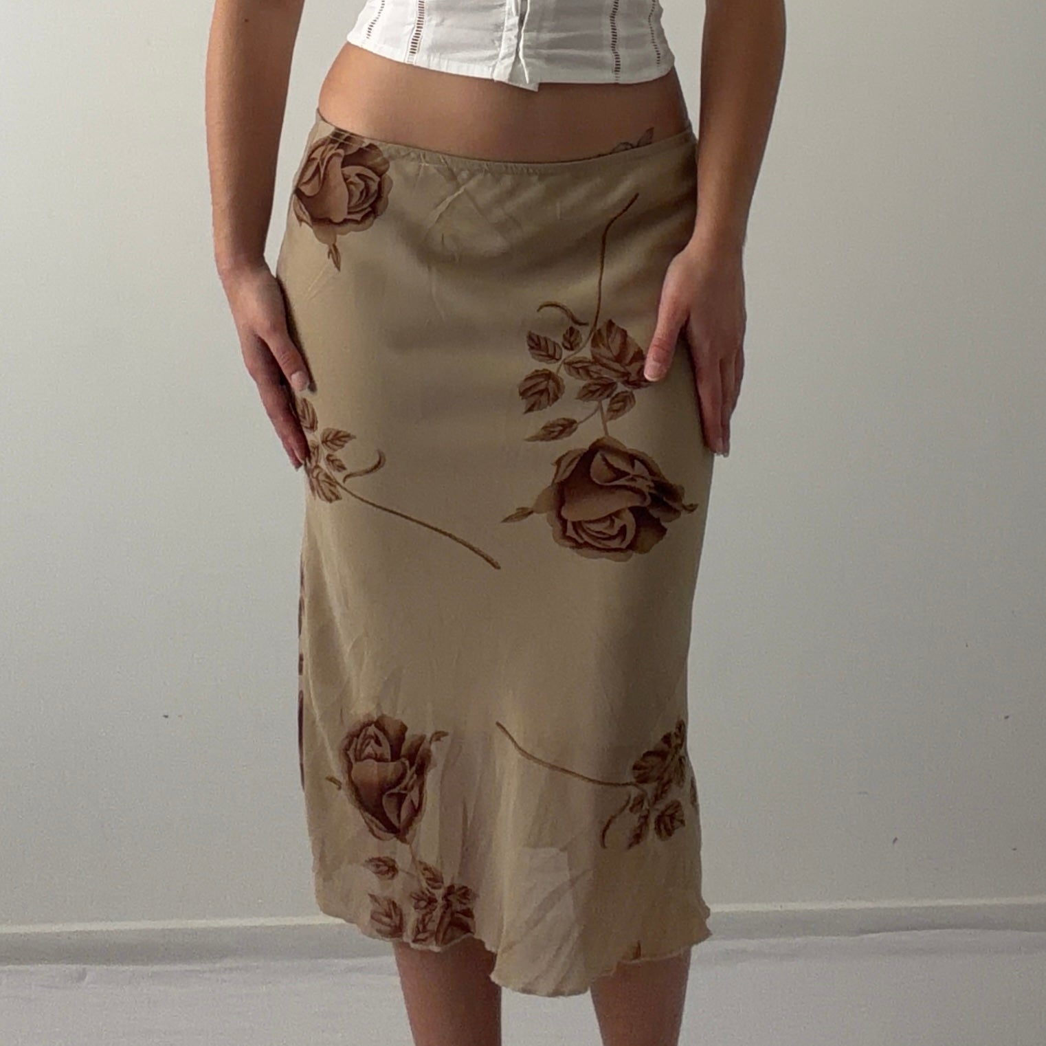 Floral Midi Skirt | M