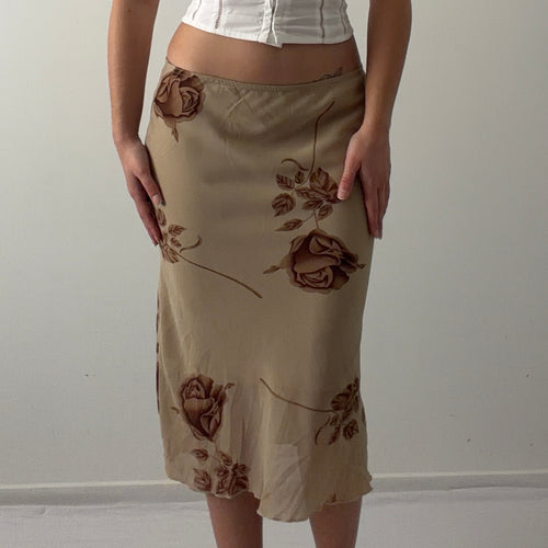 Floral Midi Skirt | M