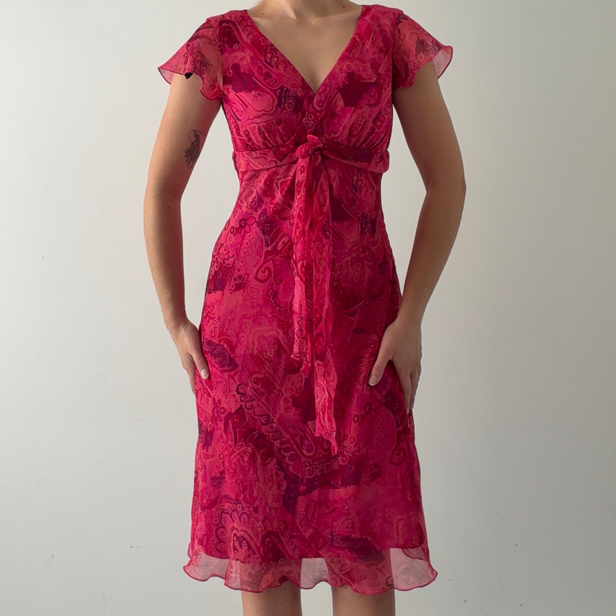 B Smart Paisley Midi Dress | M
