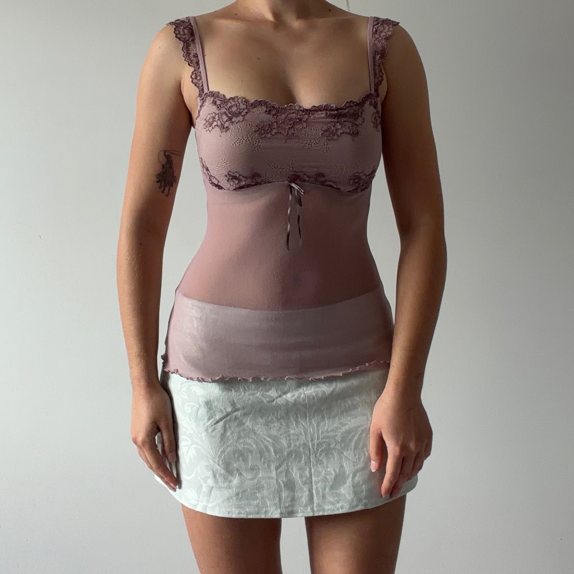 Gilligan & O'Malley Lace Cami | 6-8