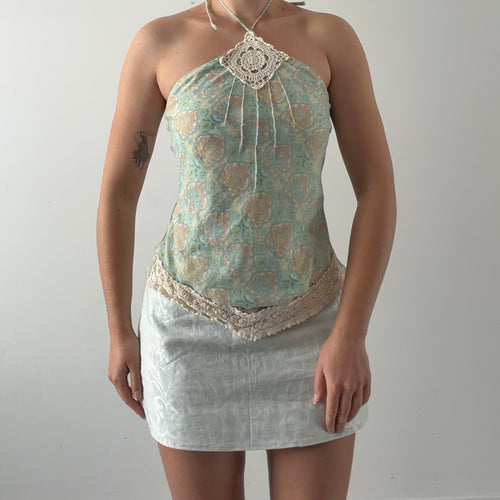 Floral Handkerchief Top | Made in USA | S