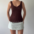 Flame Beaded Crochet Top | 8-12