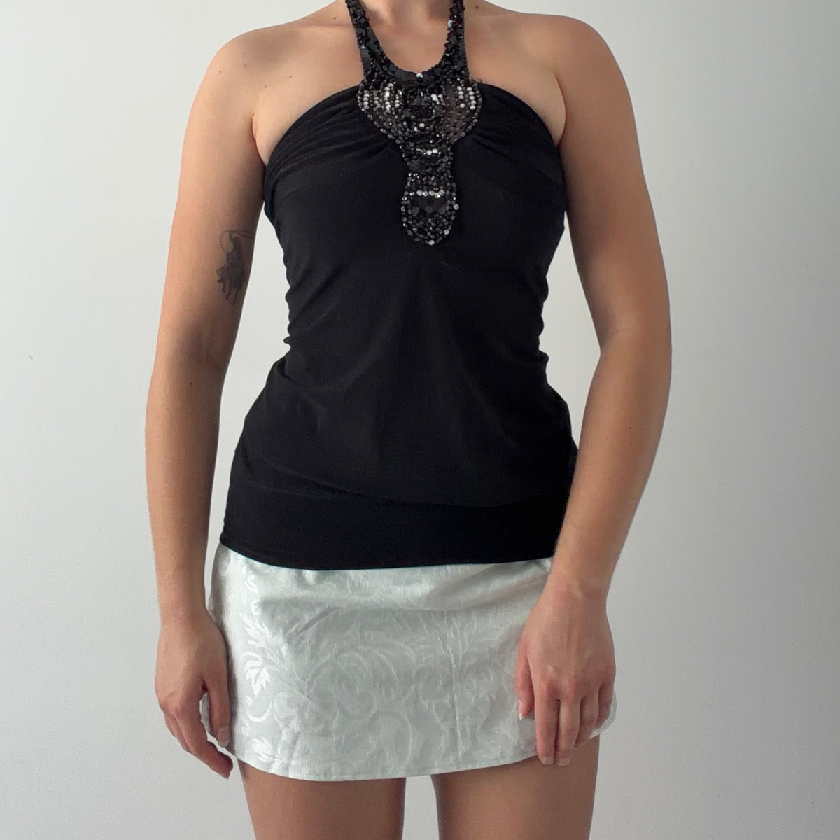 Forever 21 Beaded Halter Top | S-M