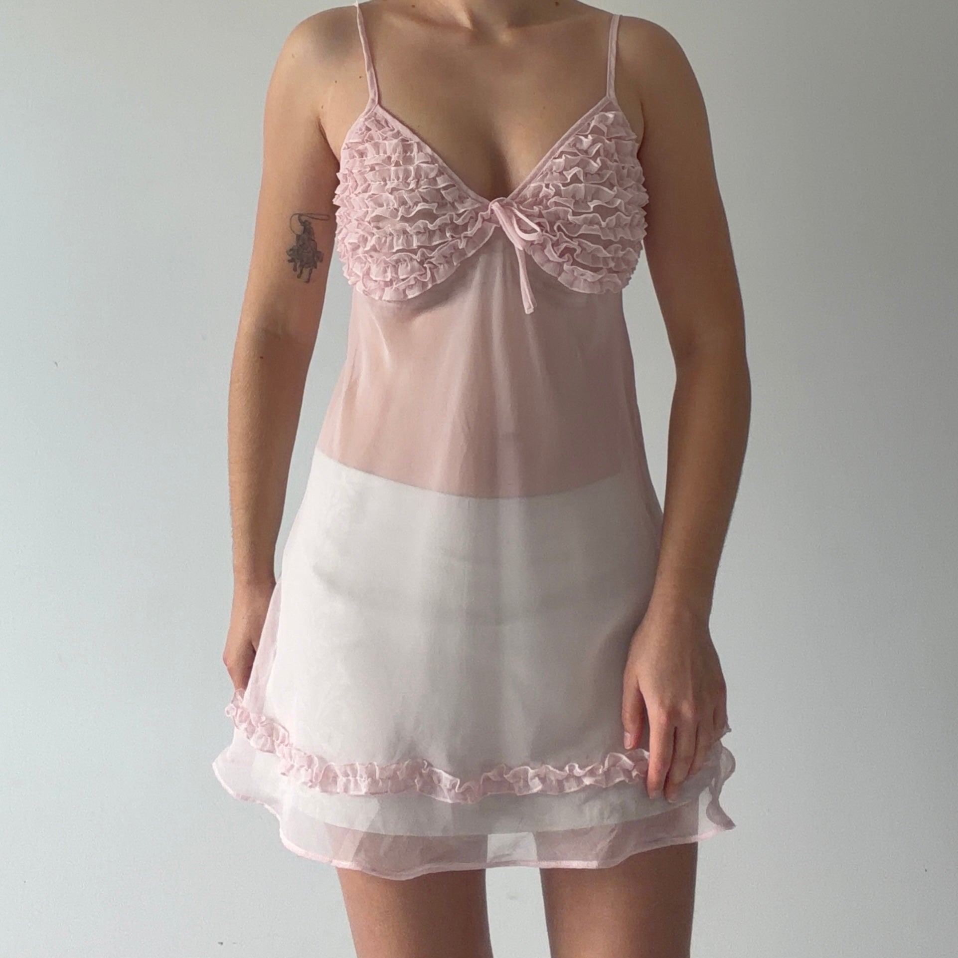 Morgan Taylor Ruffle Mini Dress | L
