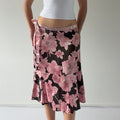 New York & Company Silk Floral Midi Skirt | 10-12