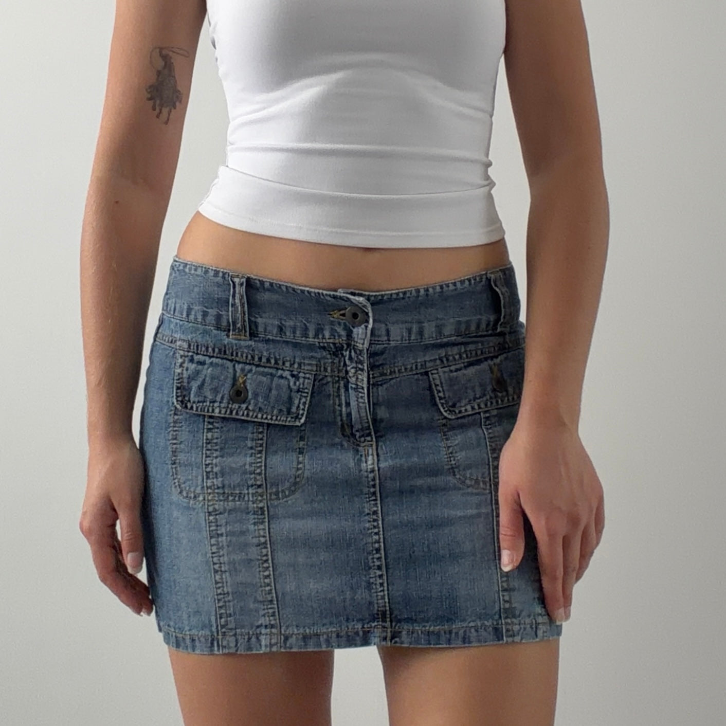 Vero Moda Denim Mini Skirt | S