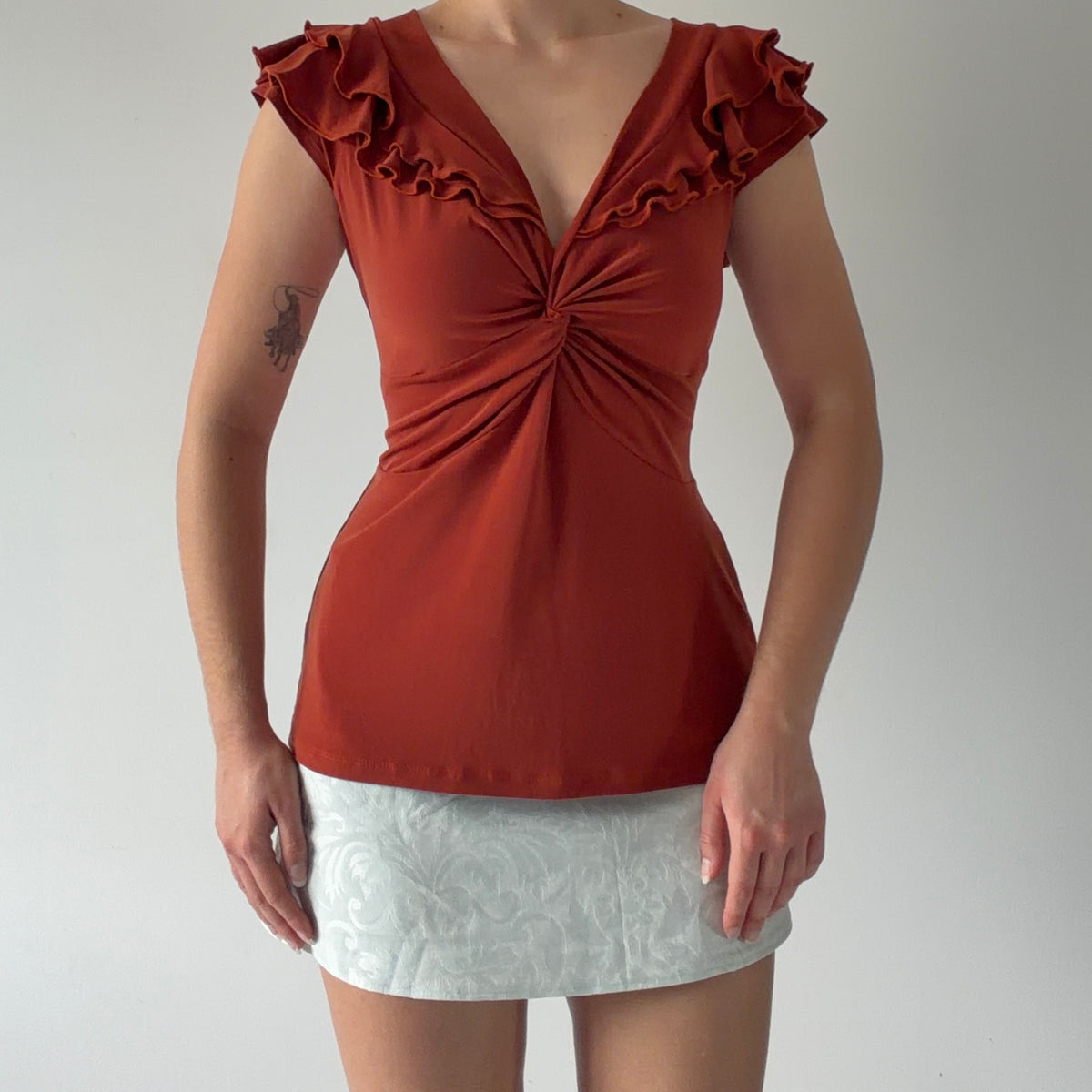 Suzie Ruffle Top | M