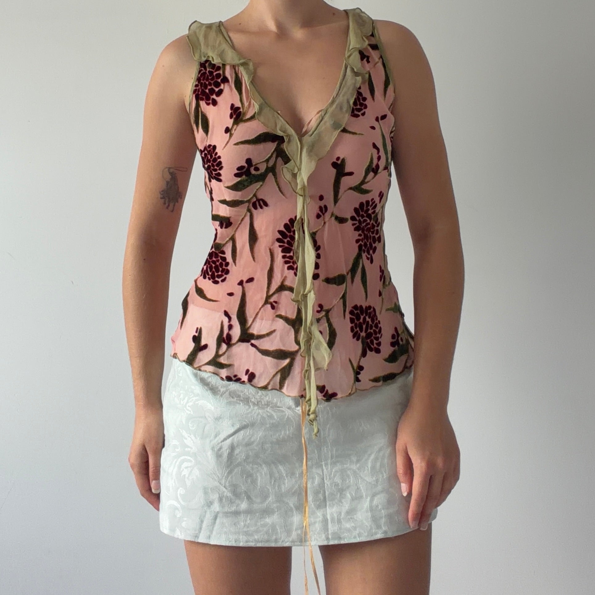 Sarah Jane Velvet Burnout Cami | 8-10