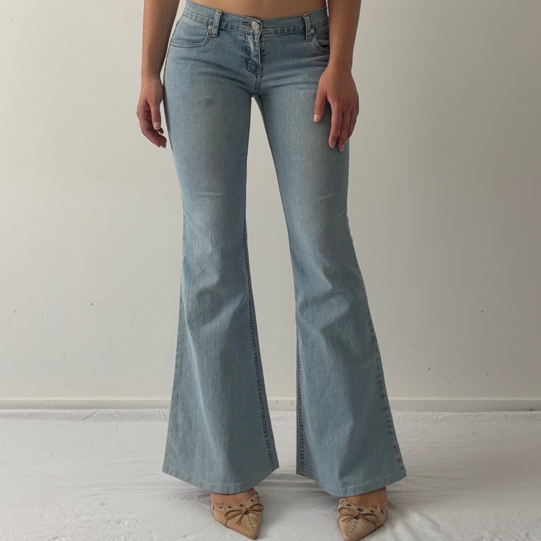 00s Supré Super Low Flare Jeans | XS