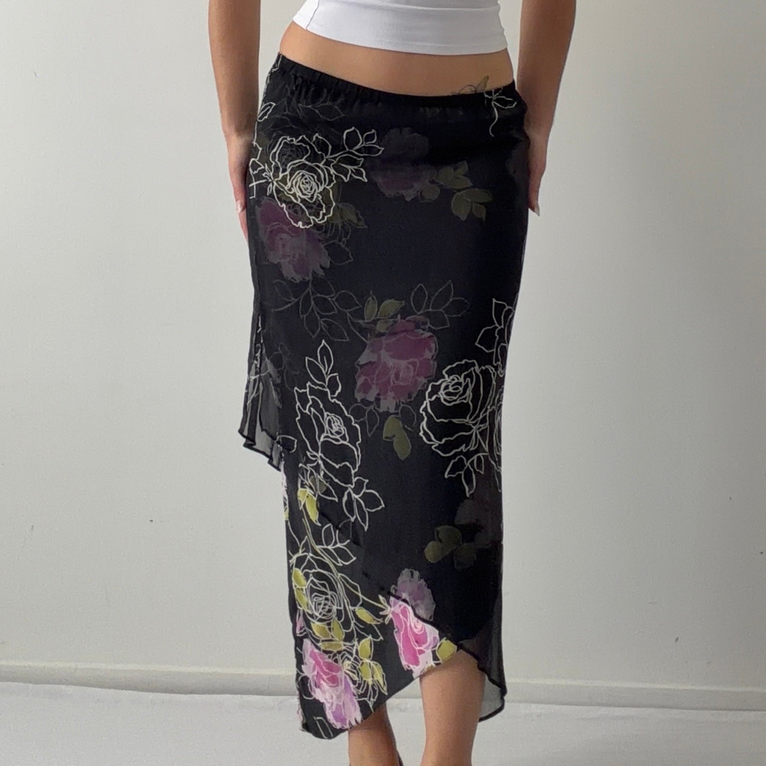 Adrianna Papell Silk Midi Skirt | 6-10