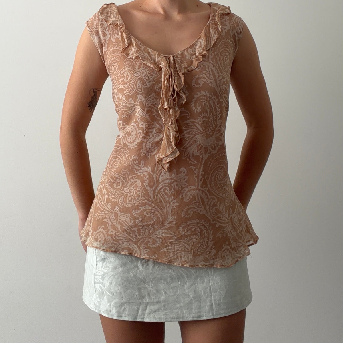 Vision Apparel Silk Paisley Cami | XL