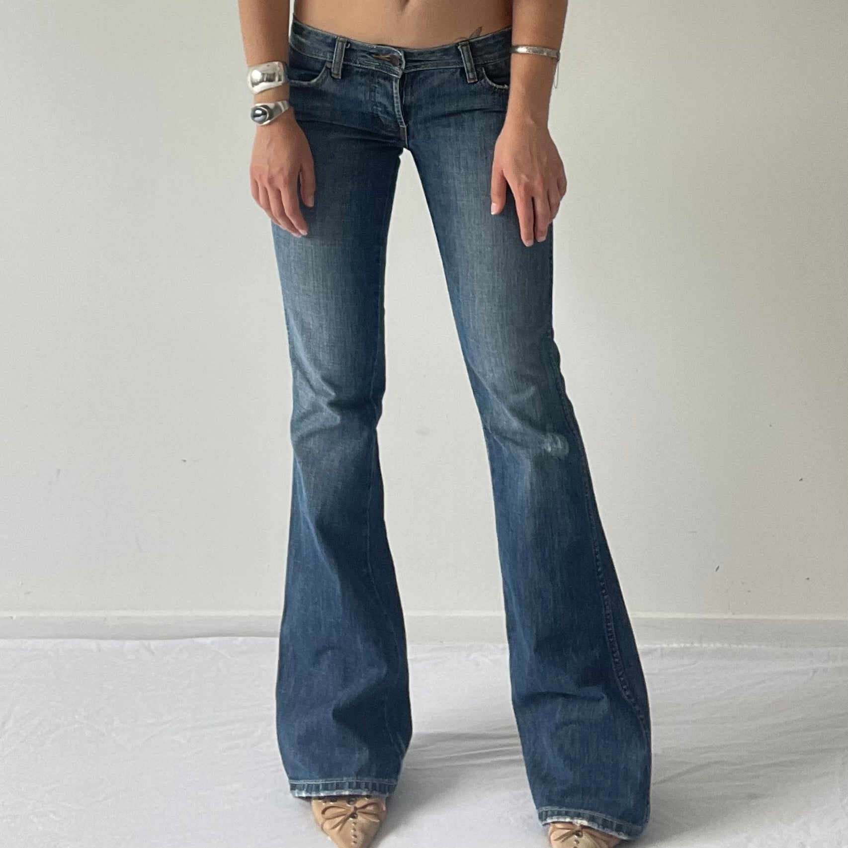 Wrangler Super Low rise Flare Jeans | 4-6