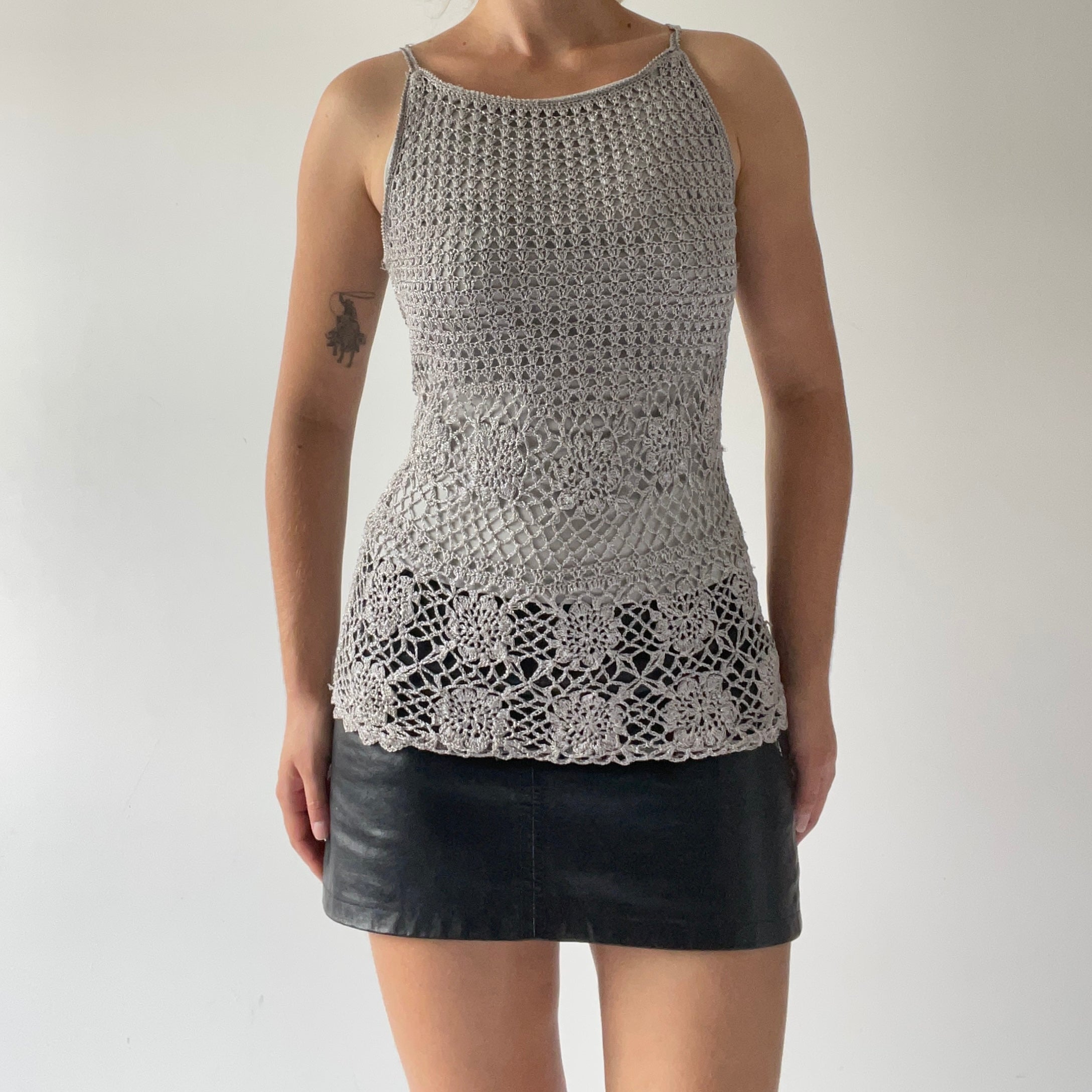Pagani Glitter Crochet Top | 10-12