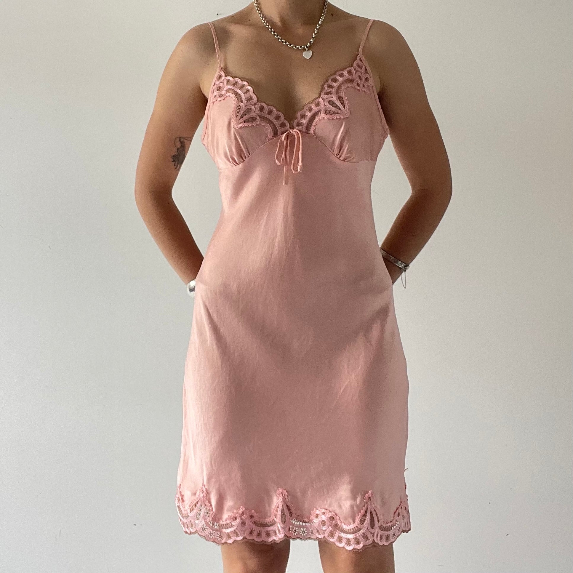 100% Silk Midi Slip Dress | 8-10