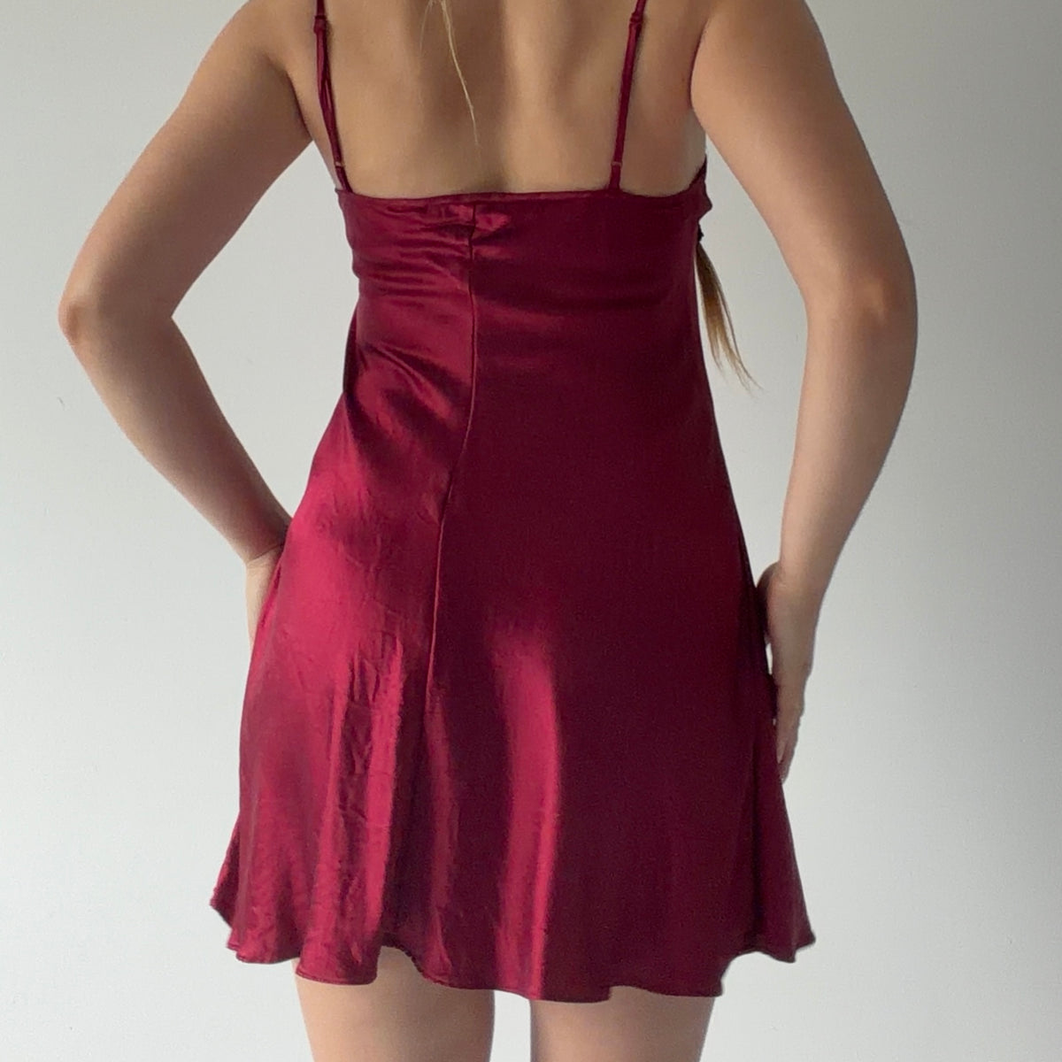 Victoria's Secret Silk Slip | Burgundy | M
