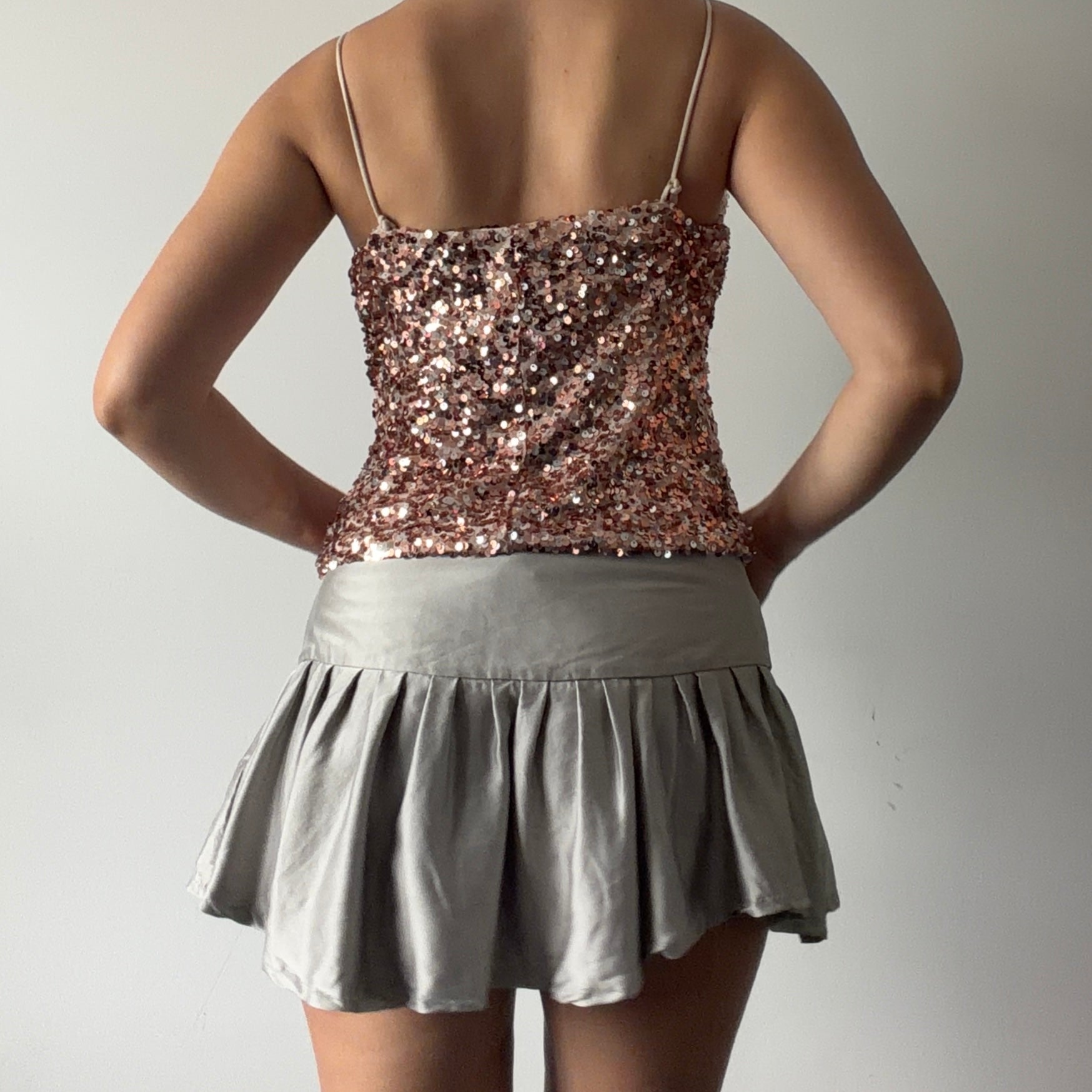 Sequin Cowl Top | 10-12