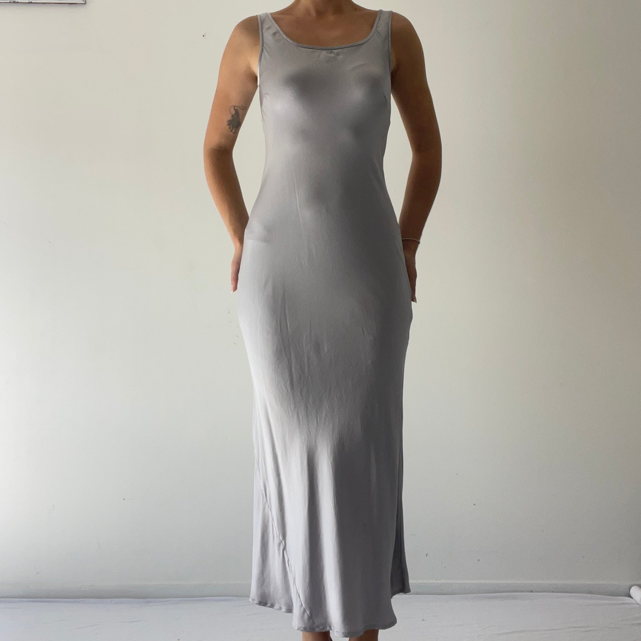 Von Troska Bias Silk Midi Slip Dress | Made in Australia | S