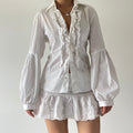 Exetera Ruffle Button Up Shirt | 8-12