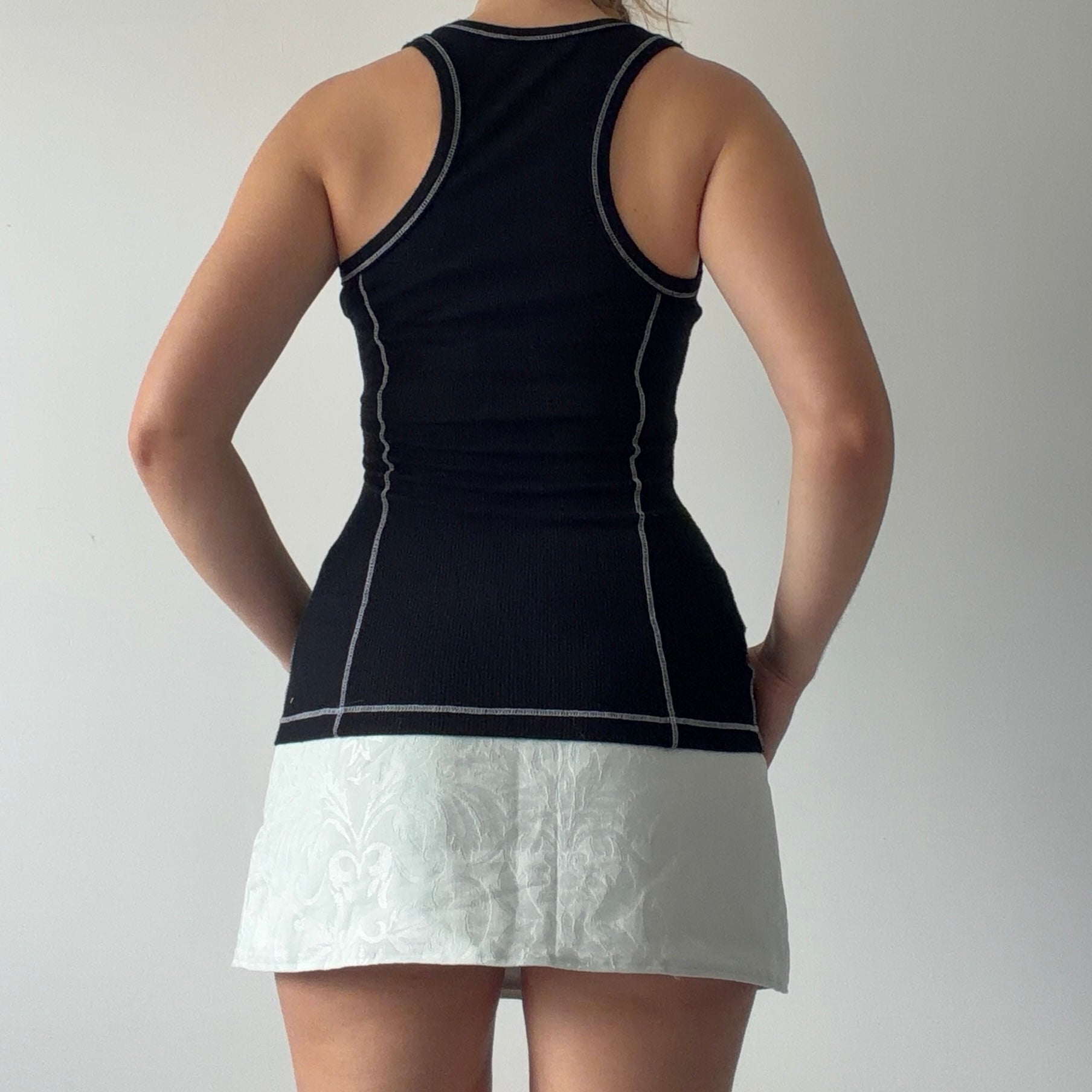 Bebe Diamanté Tank Top | Made in USA | M