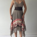 Sangria Silk Handkerchief Dress | L