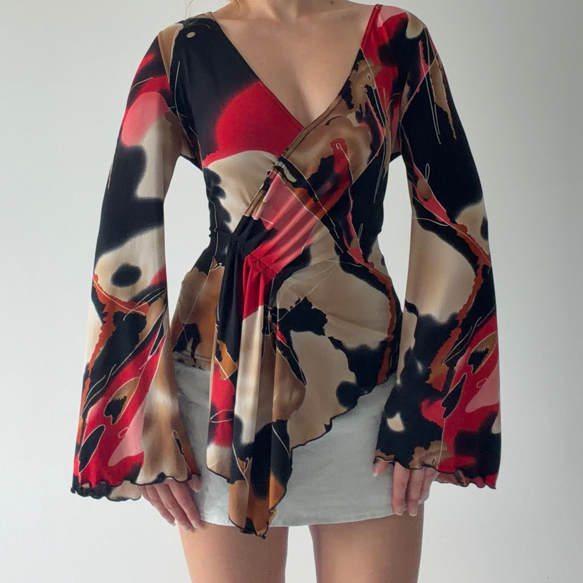 Joseph Ribkoff Bell Sleeve Top | M-L