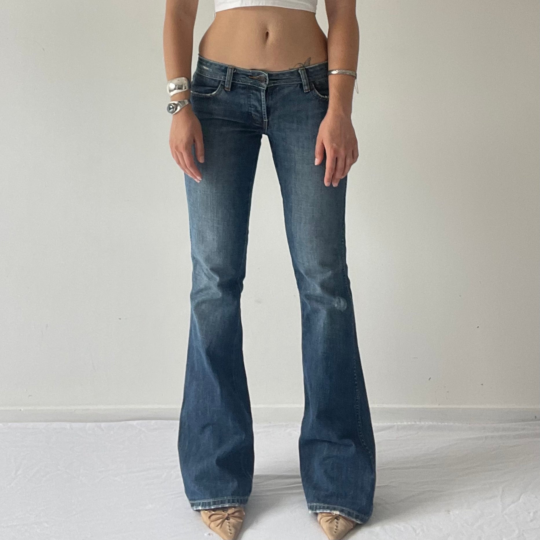 Wrangler Super Low rise Flare Jeans | 4-6