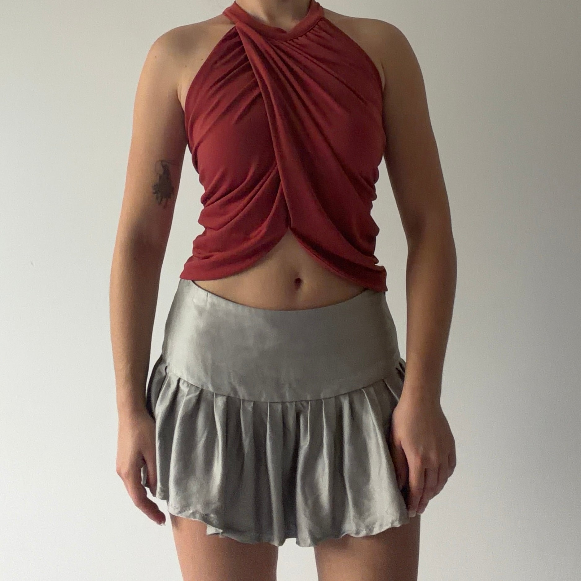 Ruched Halter Top | S
