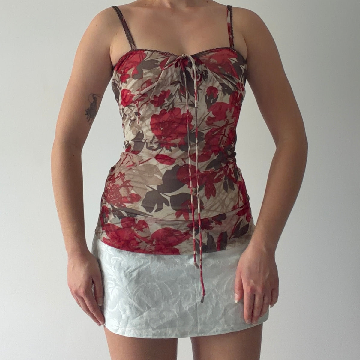 Mexx Floral Mesh Cami | S-M