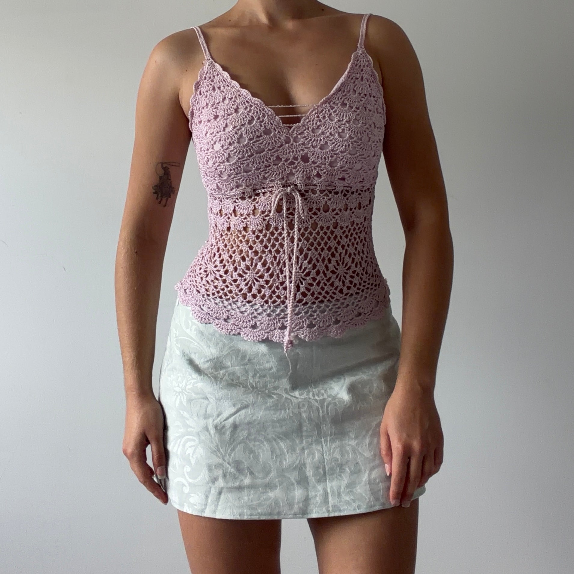 Glittery Crochet Top | 6-8
