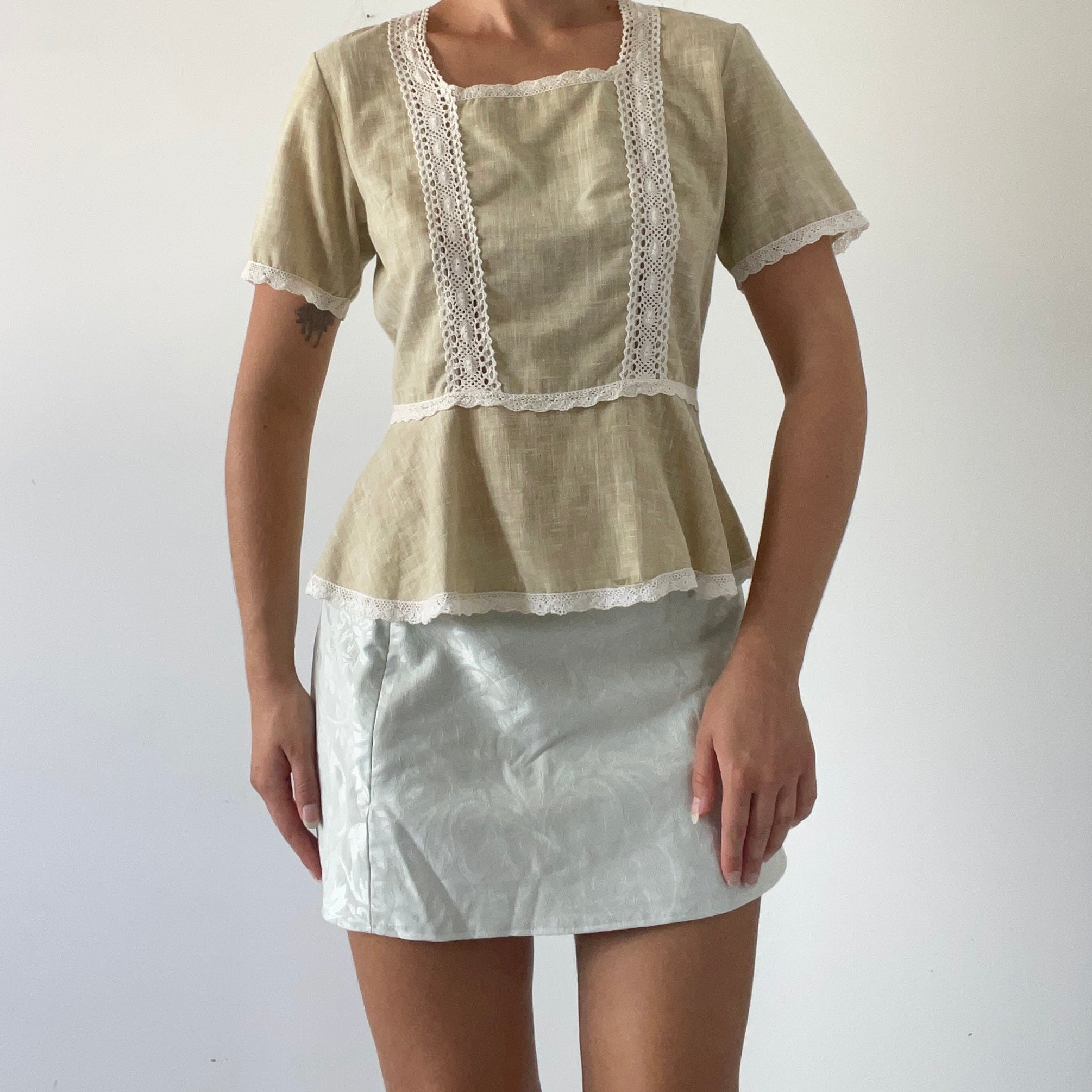 70s Prairie Top | Made in NZ | 8-10