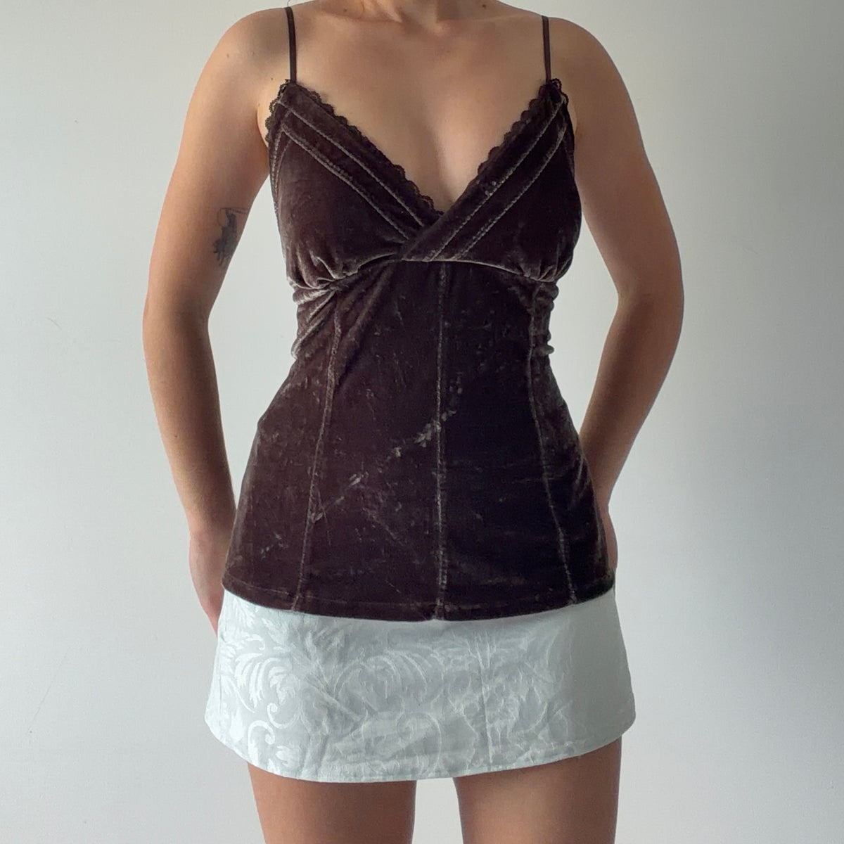 No Boundaries Velvet Cami Top | XL