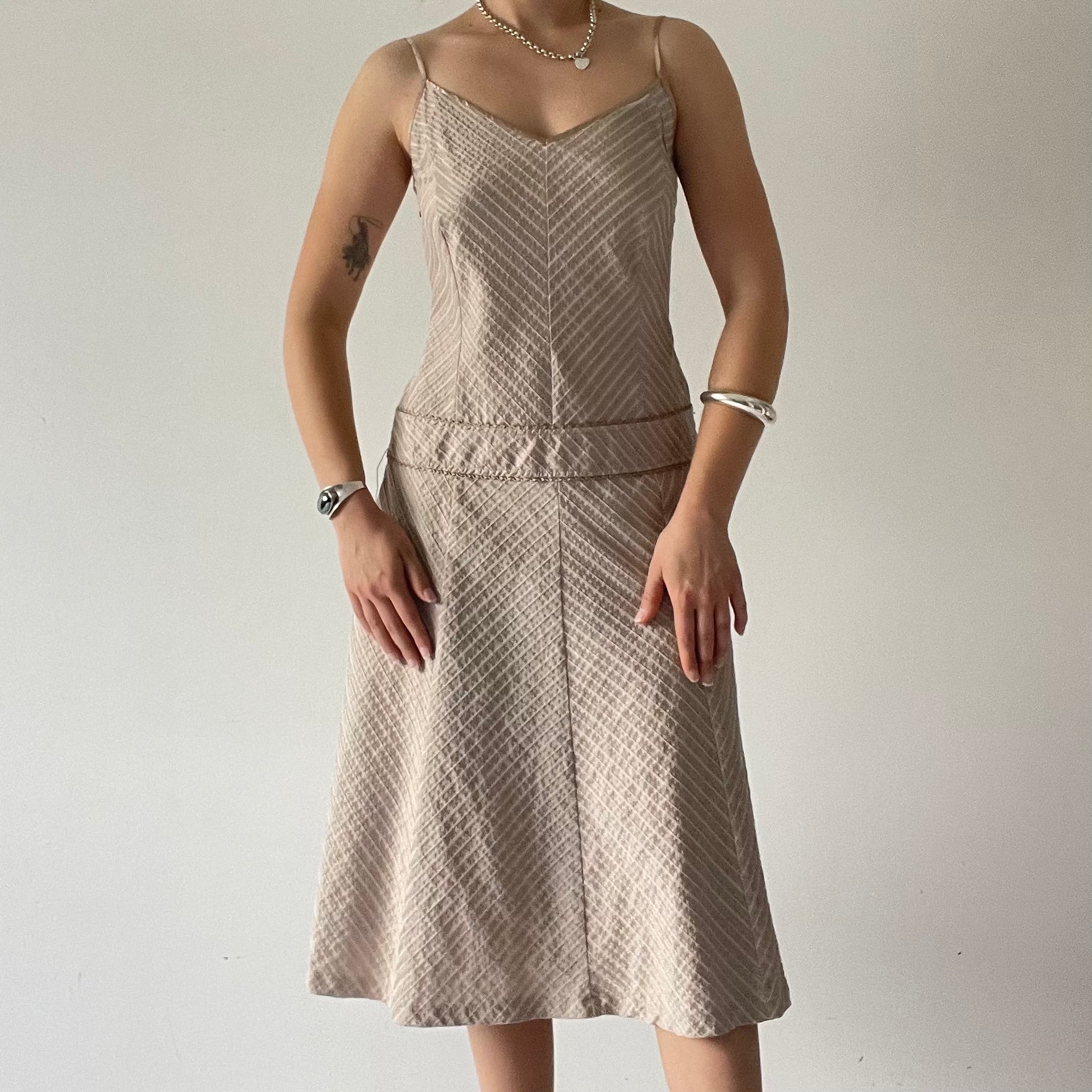 Le’range Cotton Summer Midi Dress | 10-12