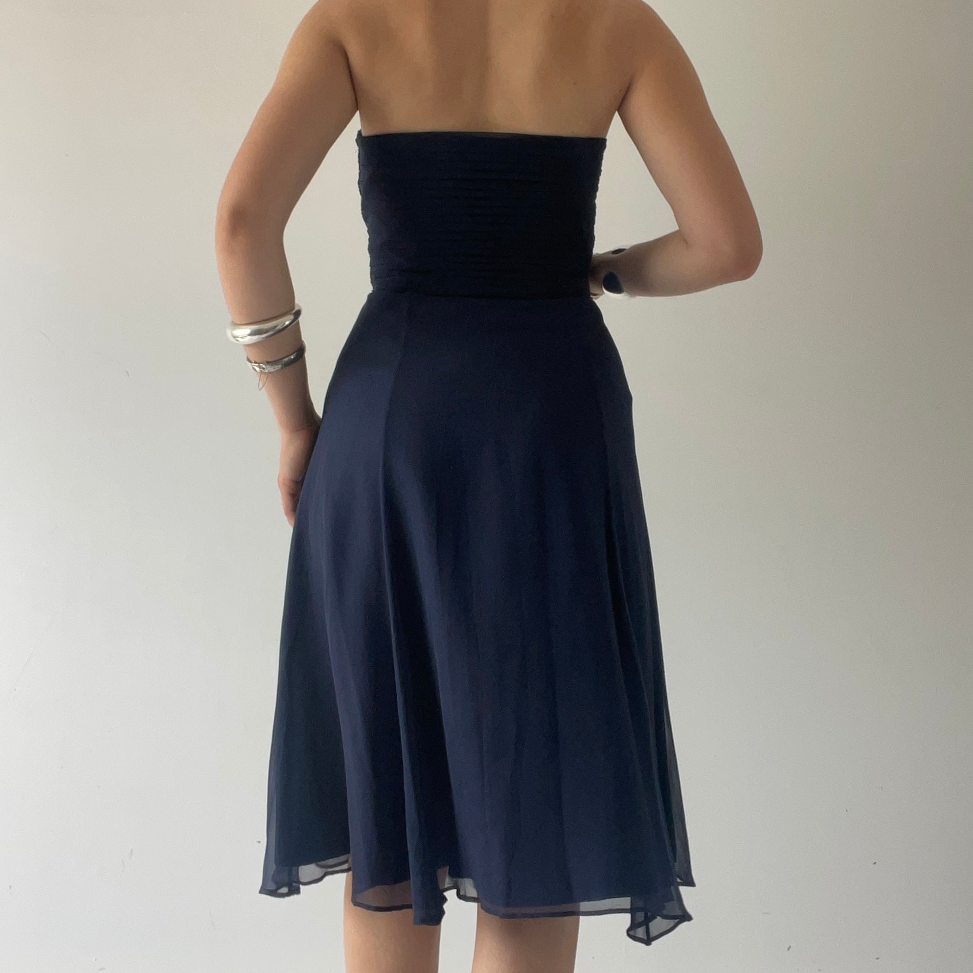 Coast 100% Silk Corset Midi Dress | 10-12