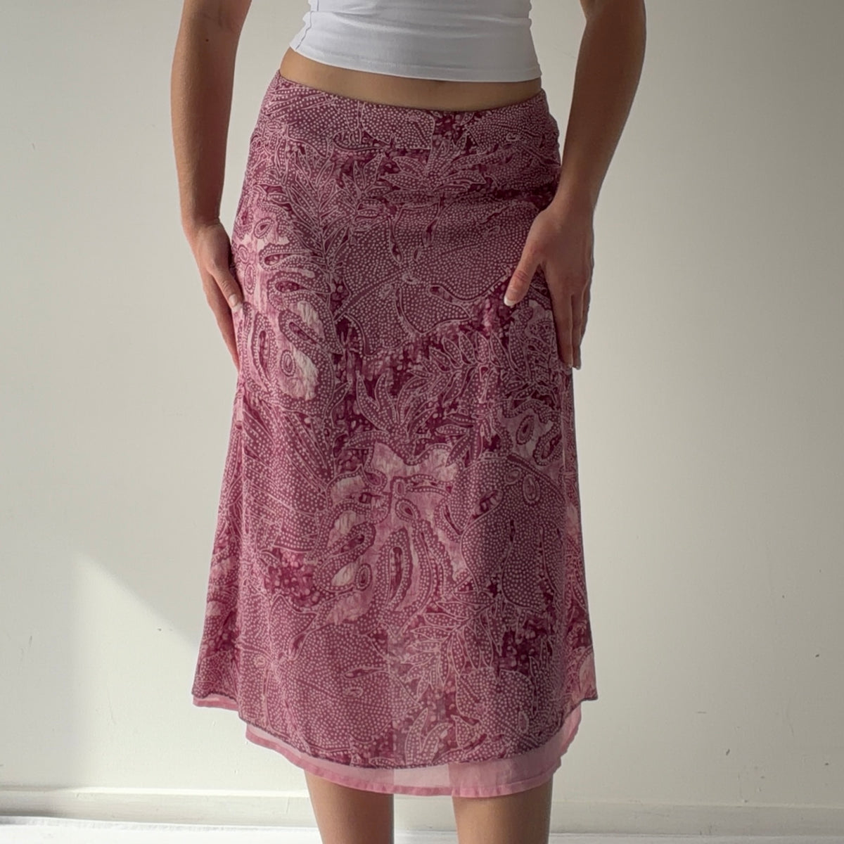 Talbots Silk Midi Skirt | XS