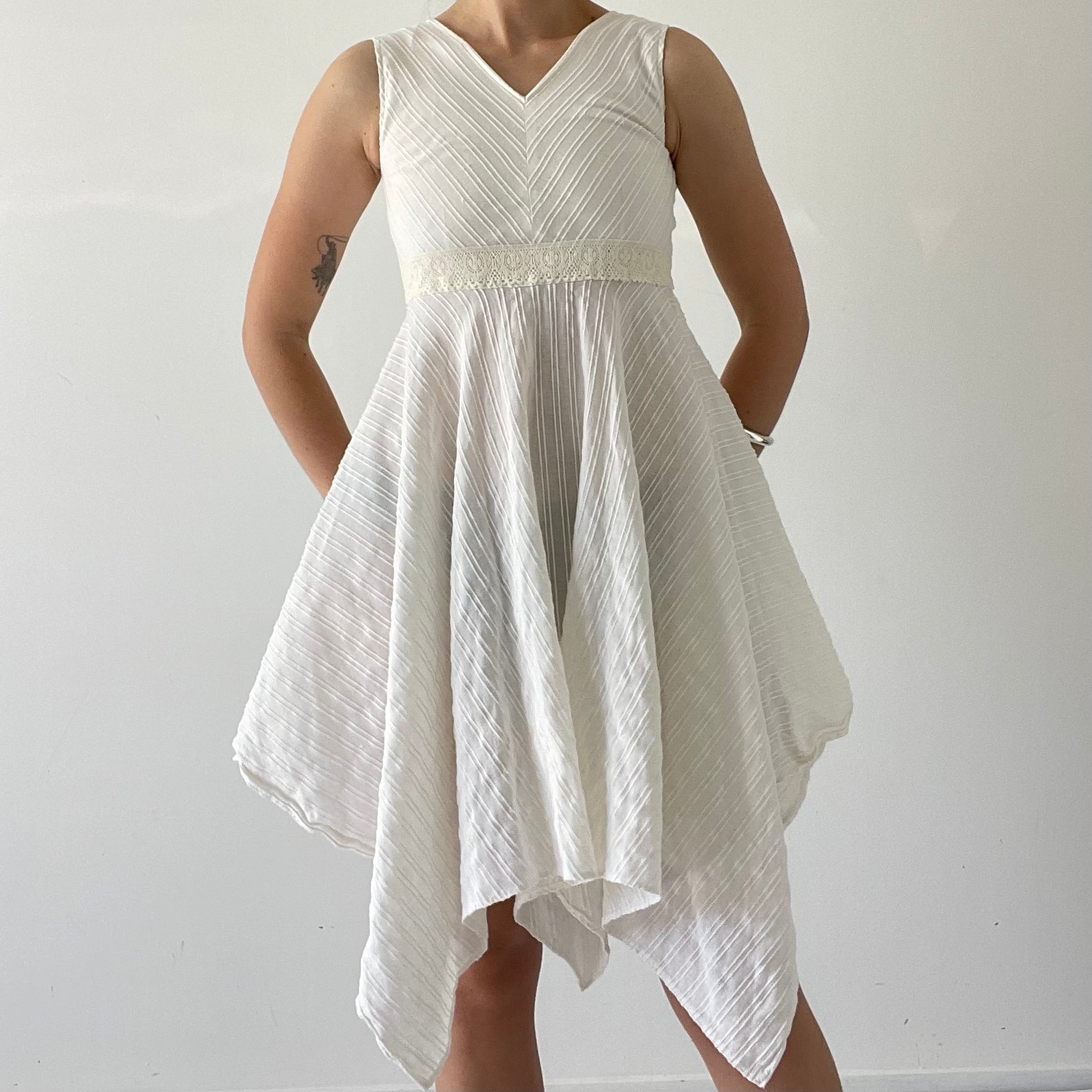 Handkerchief Hem Fairy Midi Dress | 4-6 petite