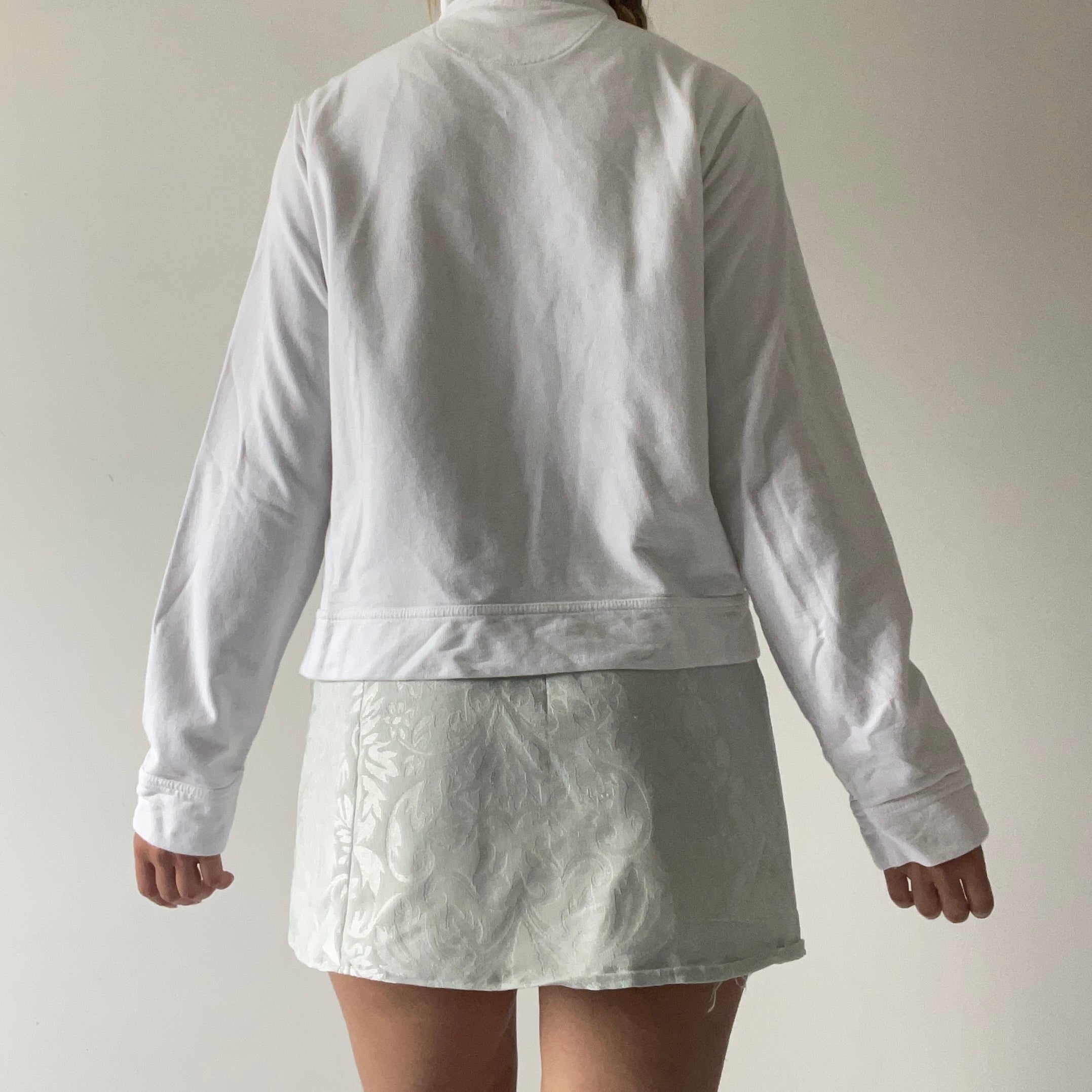 90s Glassons Ruched Zip Up | 6-16