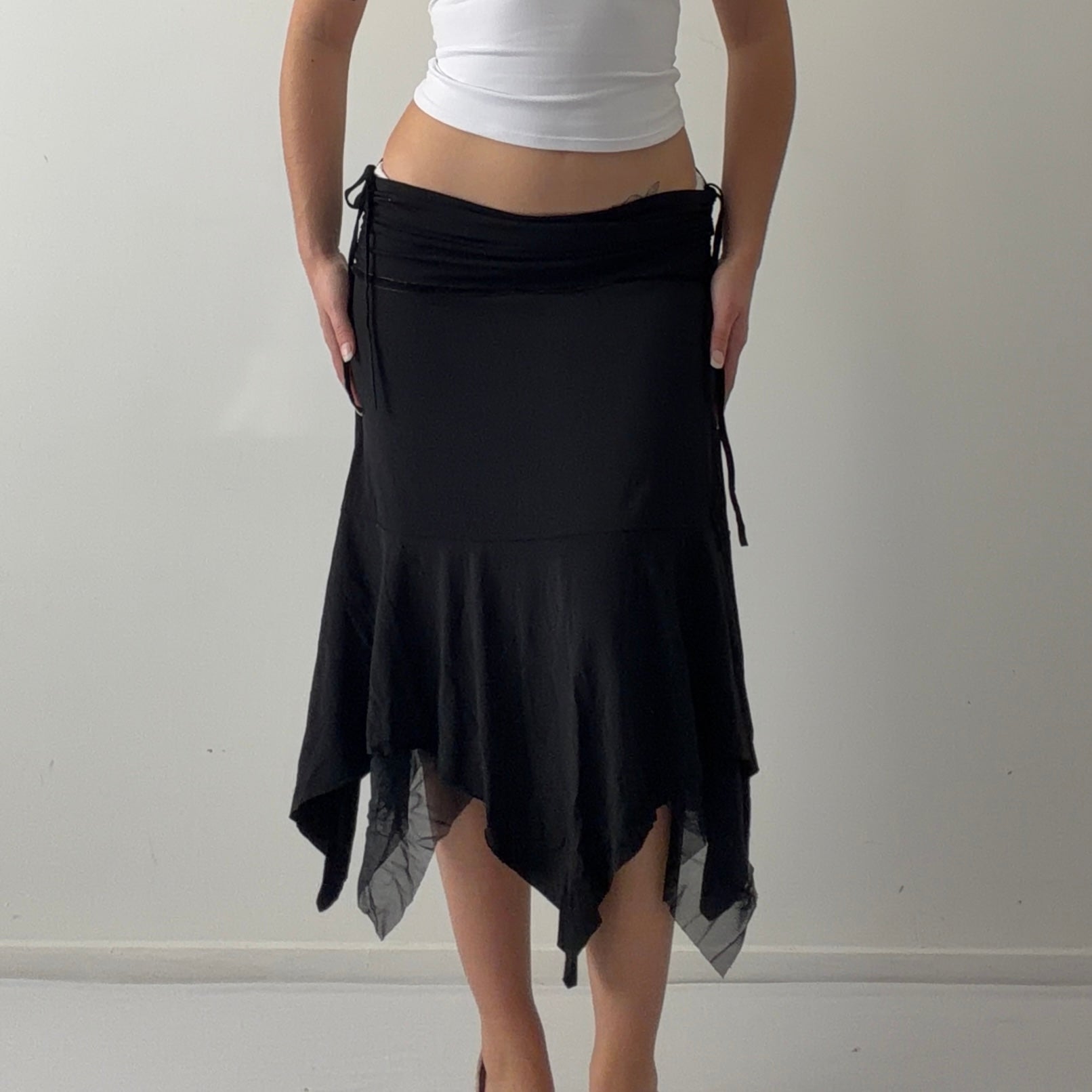 Asymmetric Midi Skirt | 10-12