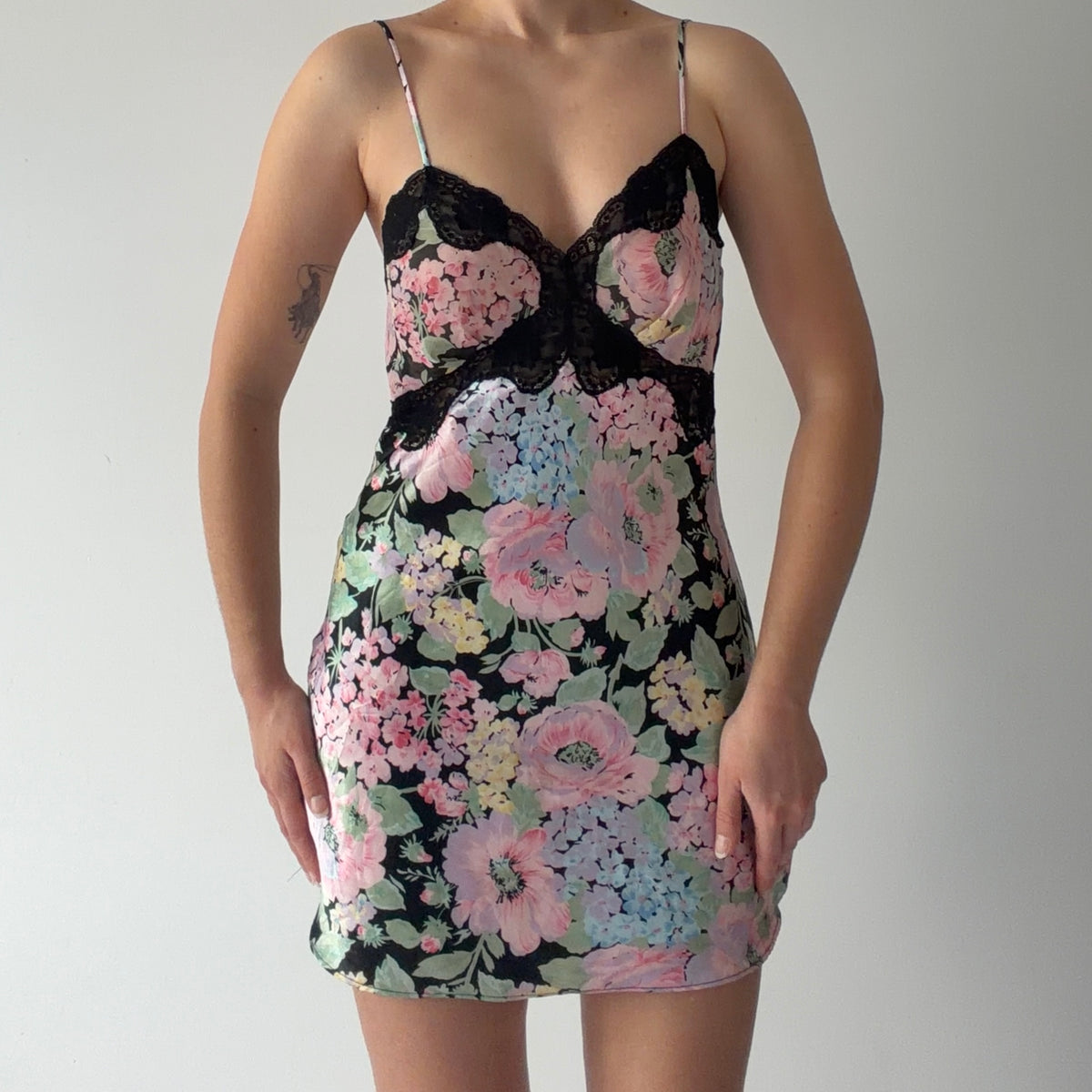 Victoria's Secret Gold Label Floral Slip Dress | S