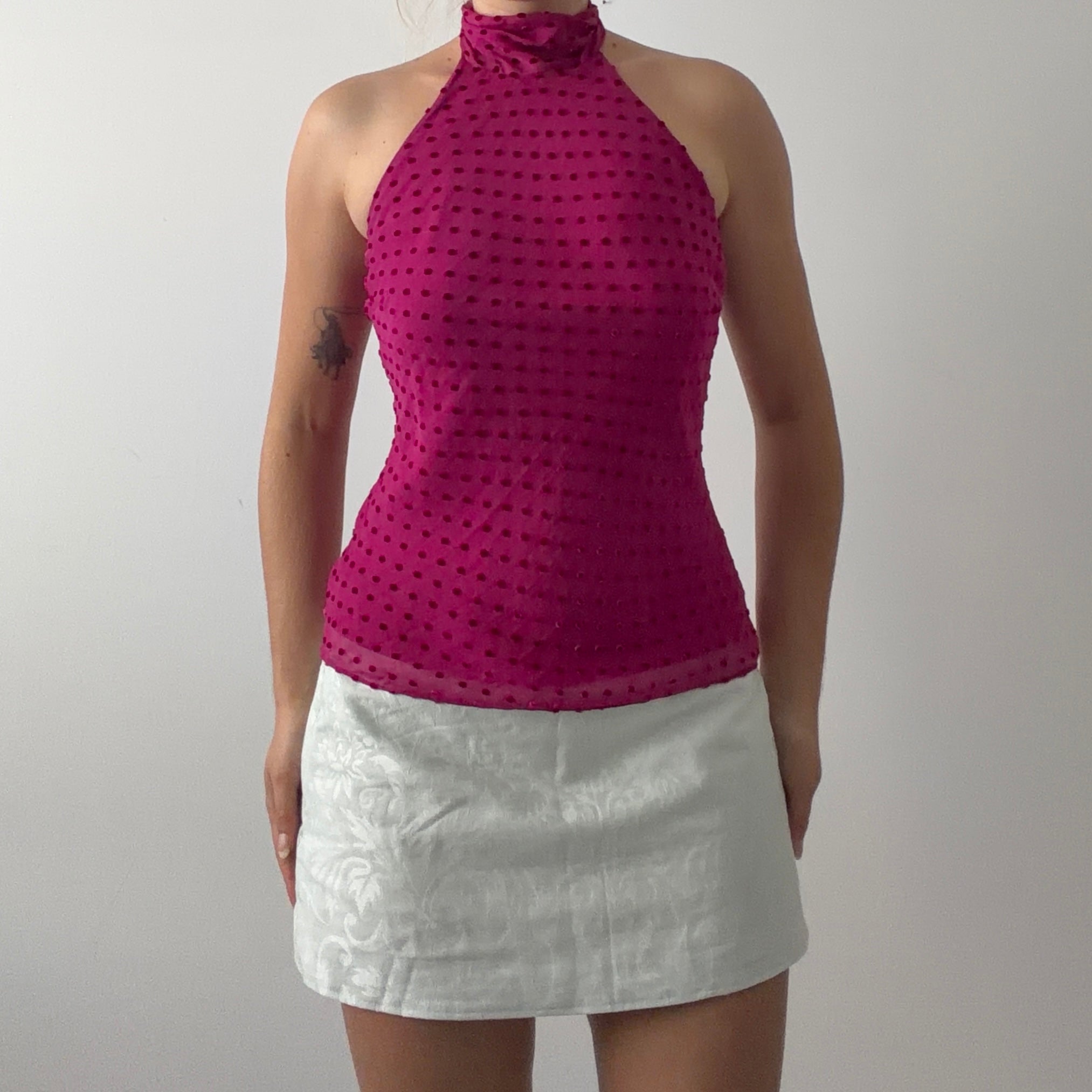 Mandolin Silk Halter Top | 6-8