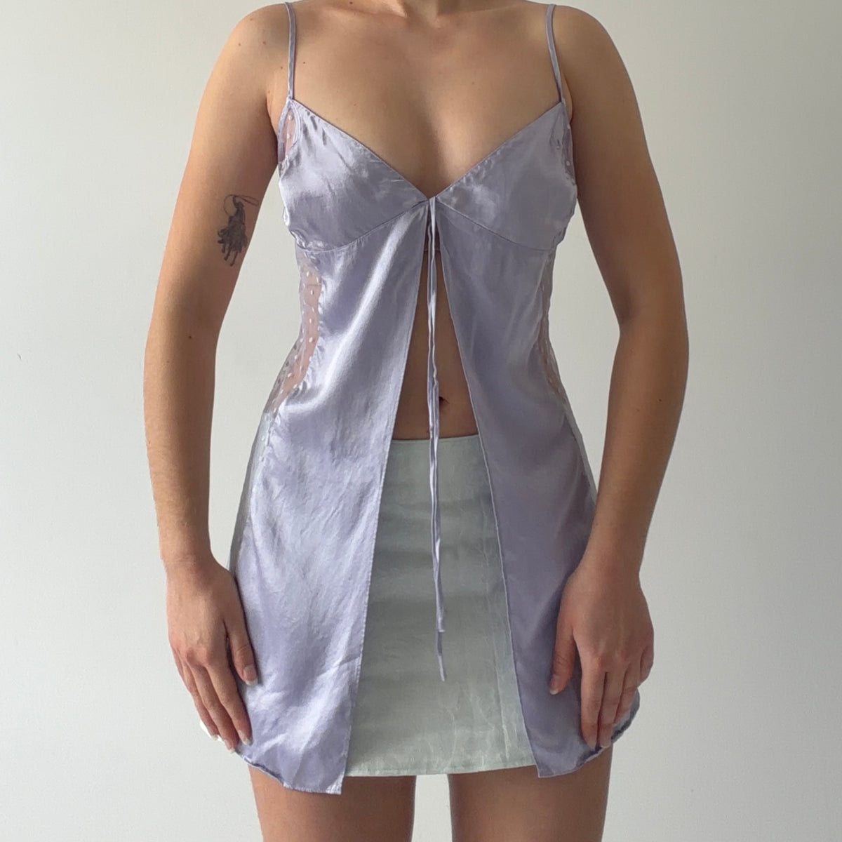 Victoria's Secret Silk Babydoll Top | L
