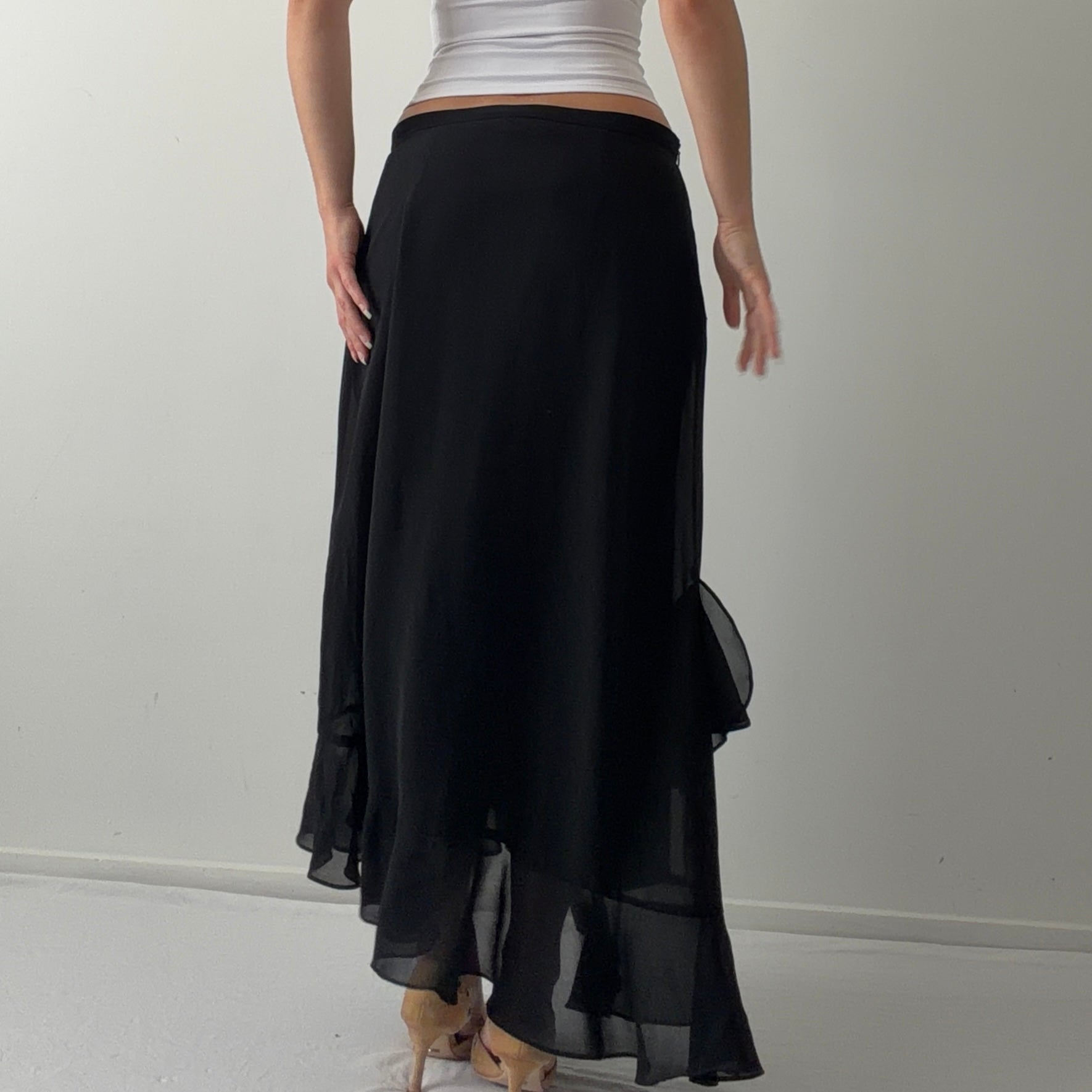 Laura Ruffle Skirt | Made in Canada | 8-10