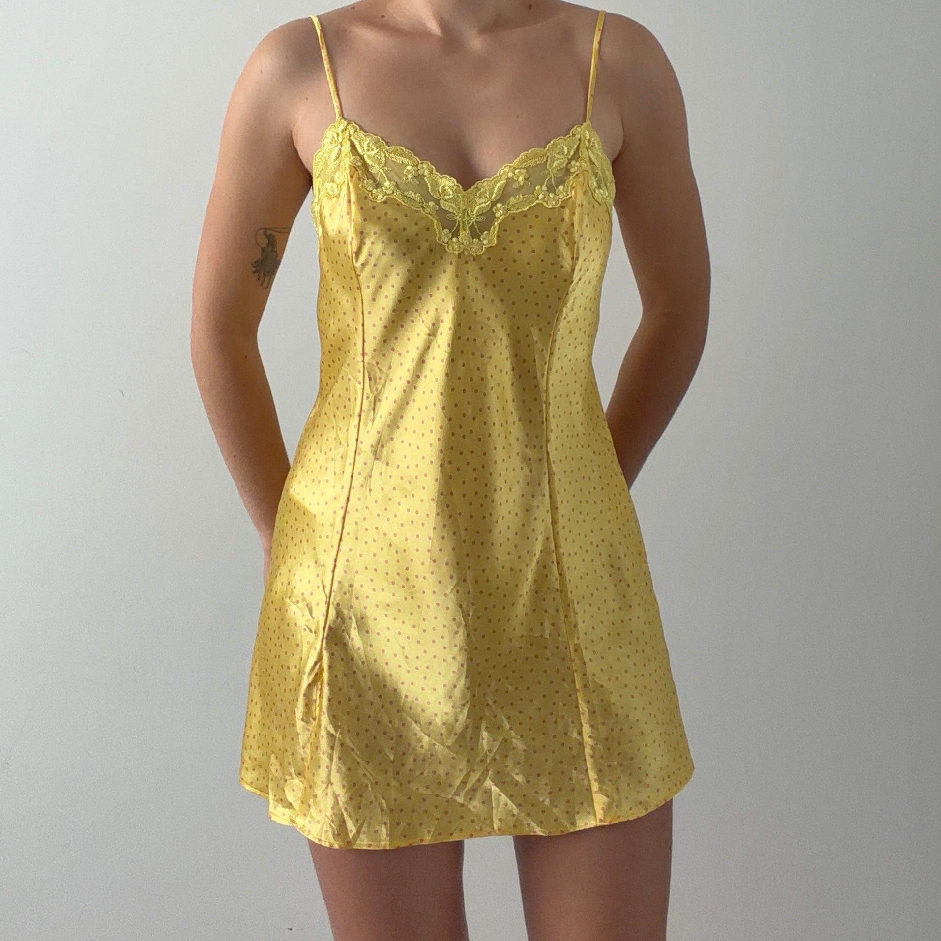 1999 Victoria's Secret Polka Dot Slip Dress | S