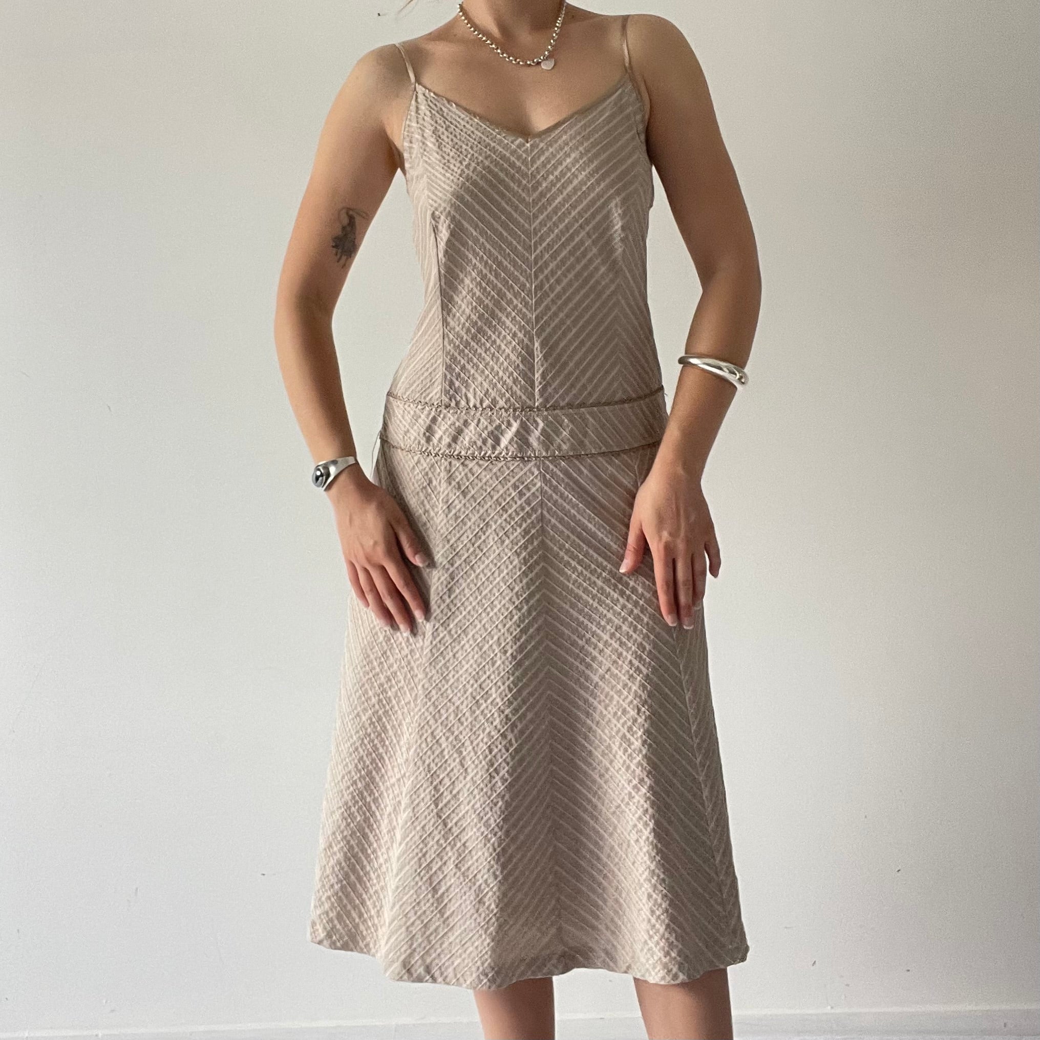 Le’range Cotton Summer Midi Dress | 10-12