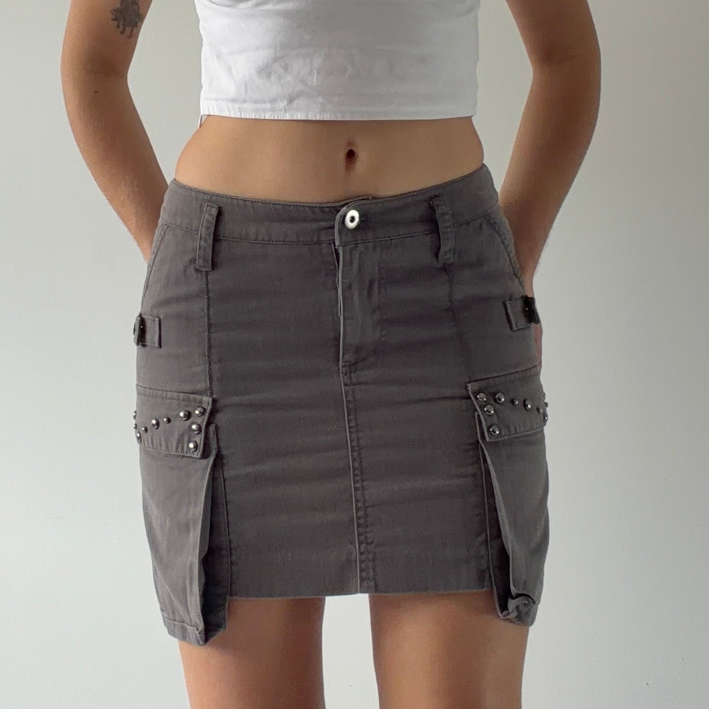 John Studded Mini Skirt | 6-8