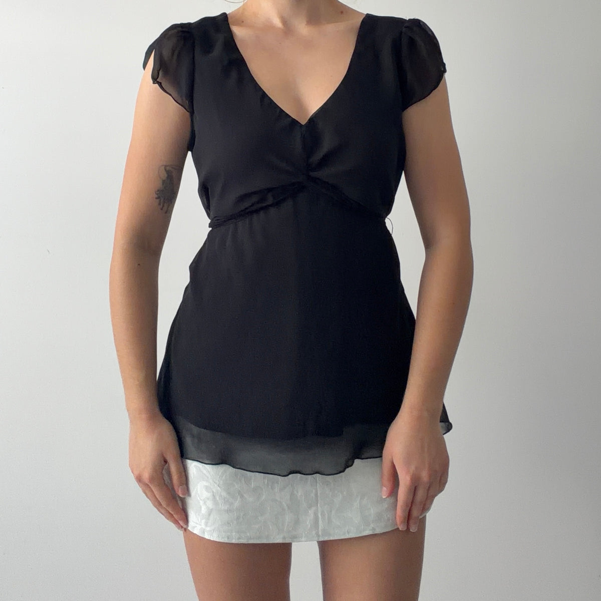 Reitmans Babydoll Tie Top | 12-14