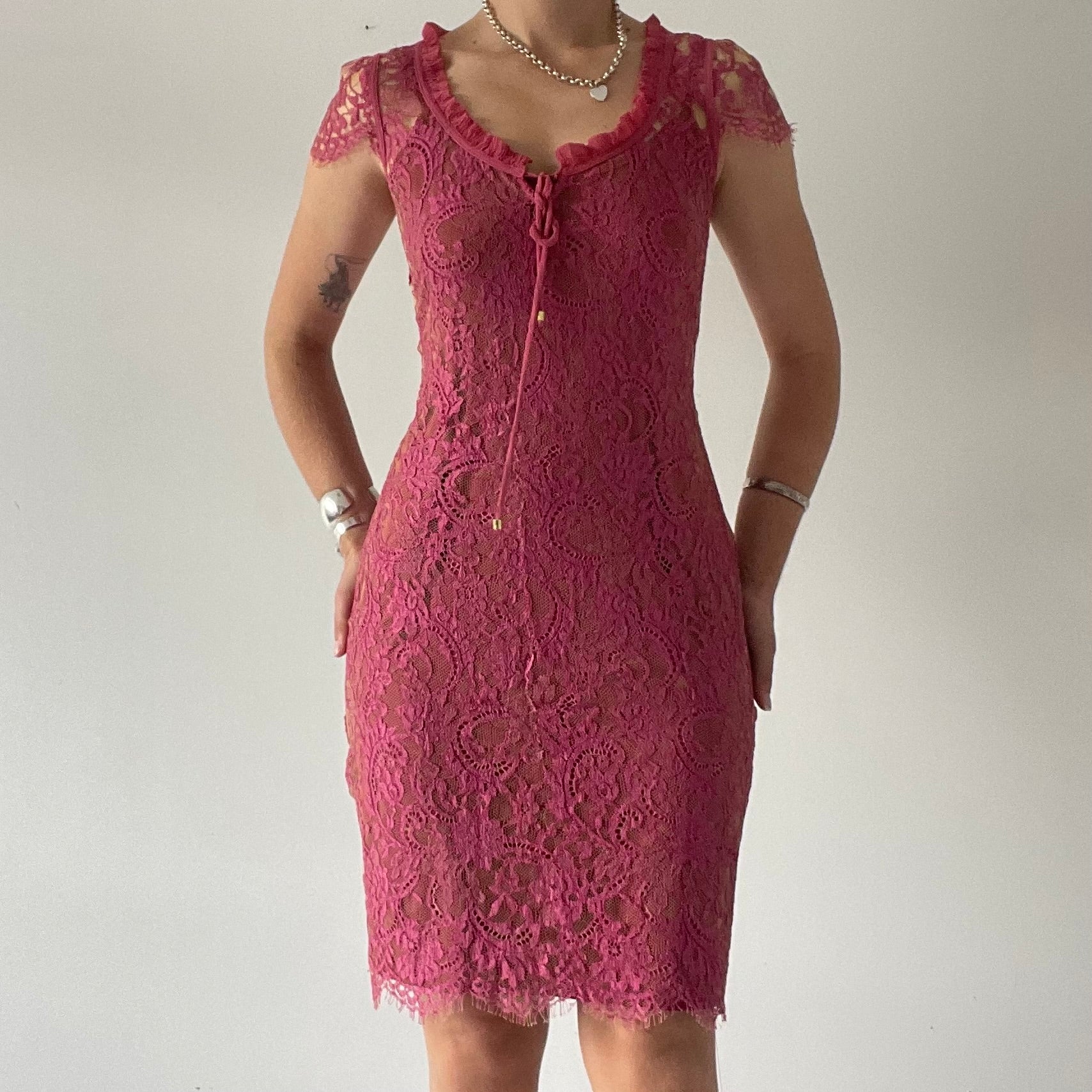 Moss & Spy Lace Midi Dress | 8-10