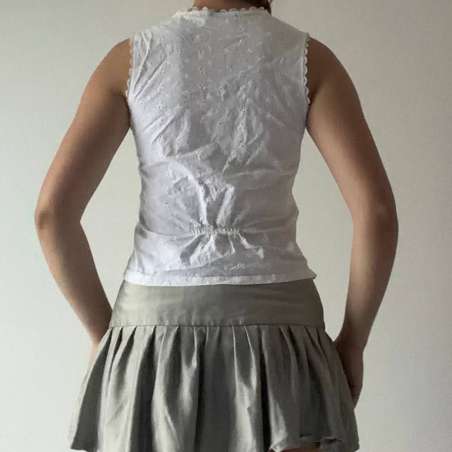 Powerline Embroidered Cami Prairie Top | S