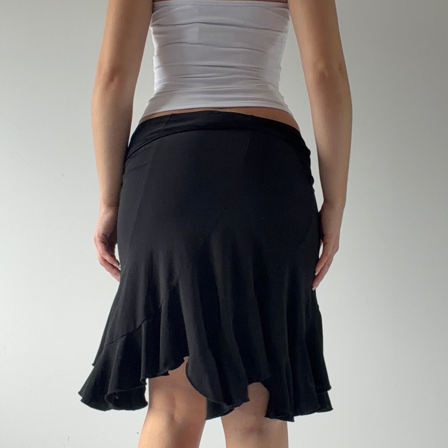 Vamp Asymmetric Midi Skirt | 6-8