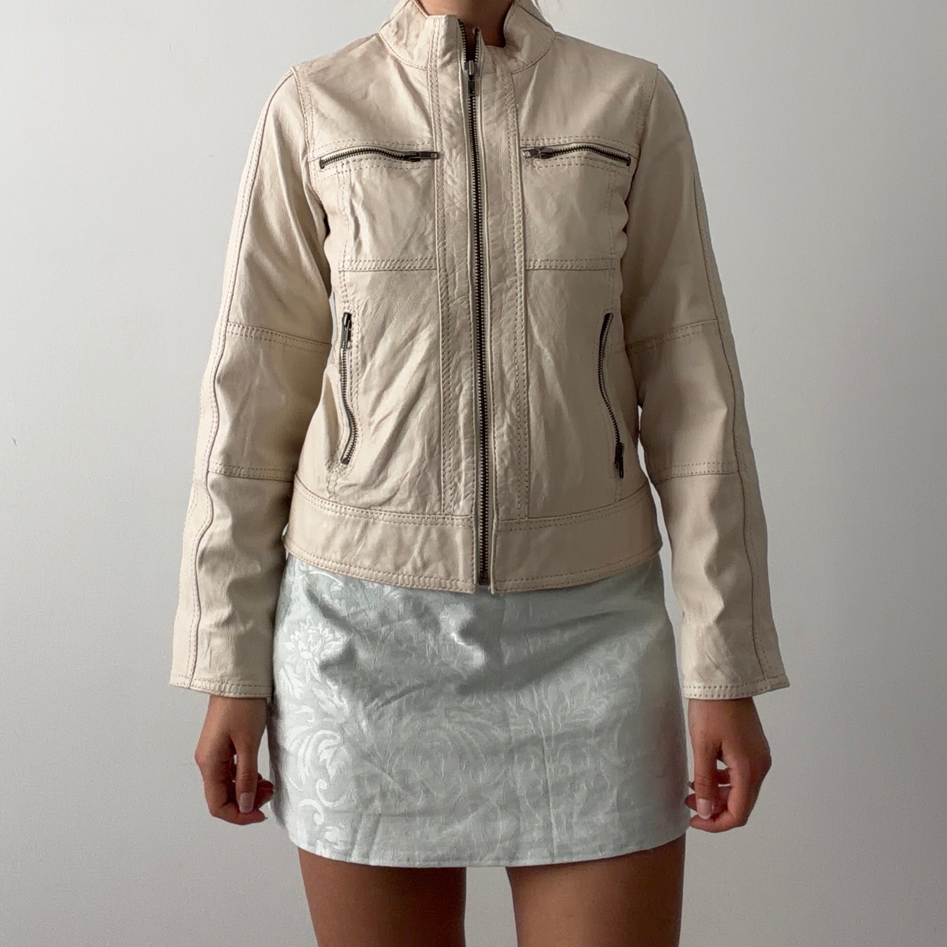 Siricco Leather Moto Jacket | XS
